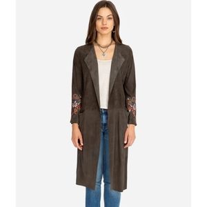 NWT Johnny Was Lailani Suede Coat XS